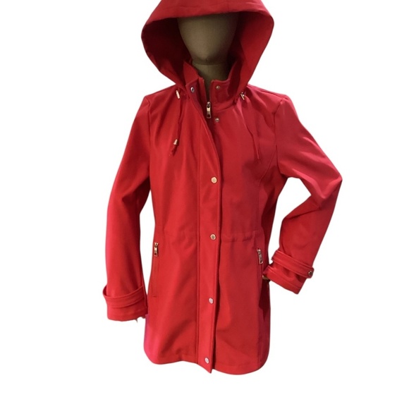 Nautica | Fleece Lined Coat with Hood Red, see description for size - Picture 3 of 14